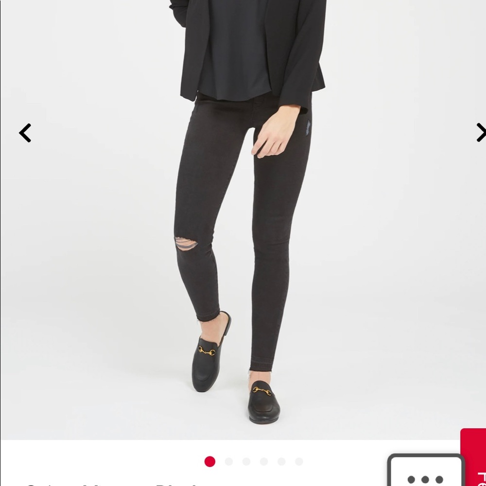 Spanx faded black Jeans, S